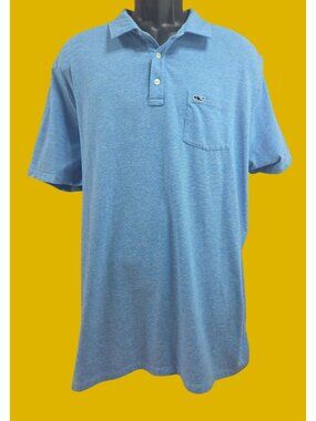 Vineyard Vines Edgartown Blue Heathered Polo XXL